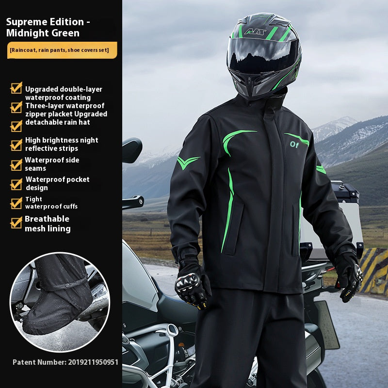 Motorcycle split-style raincoat-C05