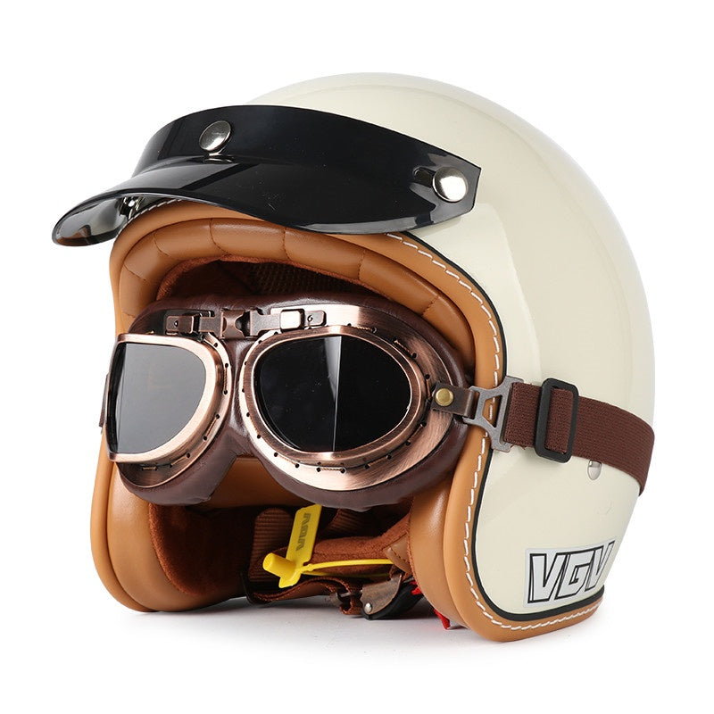DOT Motorcycle Helmet 3/4 Half Helmet-I17