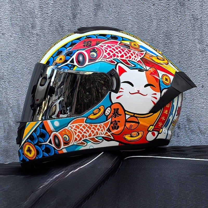 Bluetooth motorcycle helmet with dual visors-I245