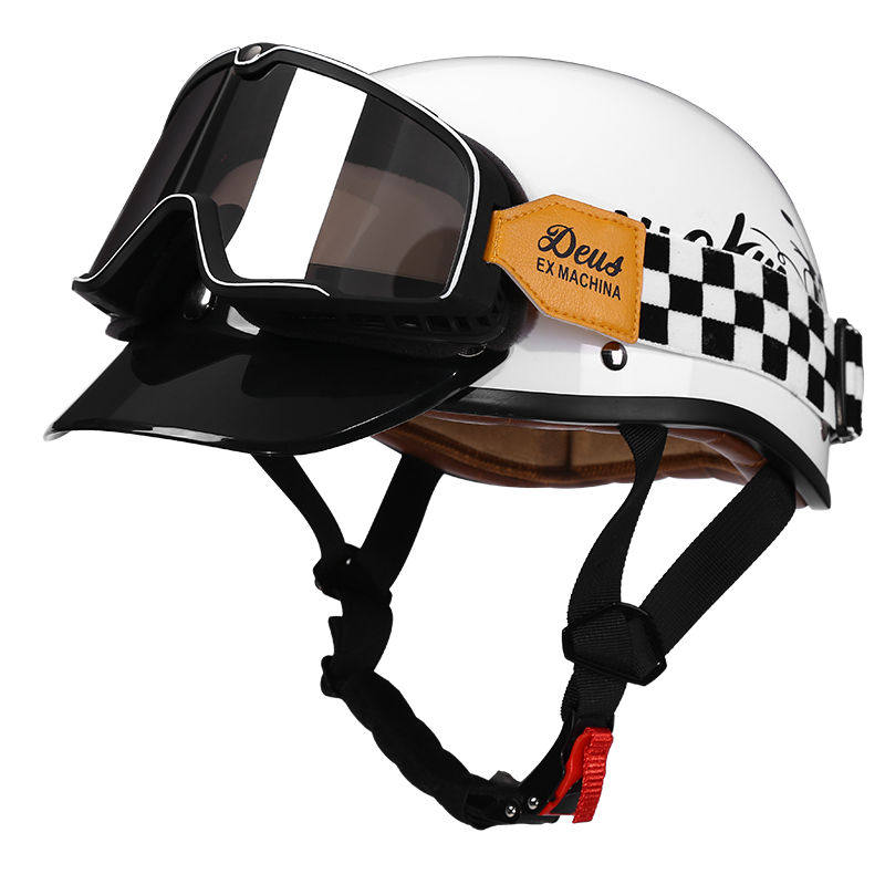 Retro half-helmet, summer travel gear-I18