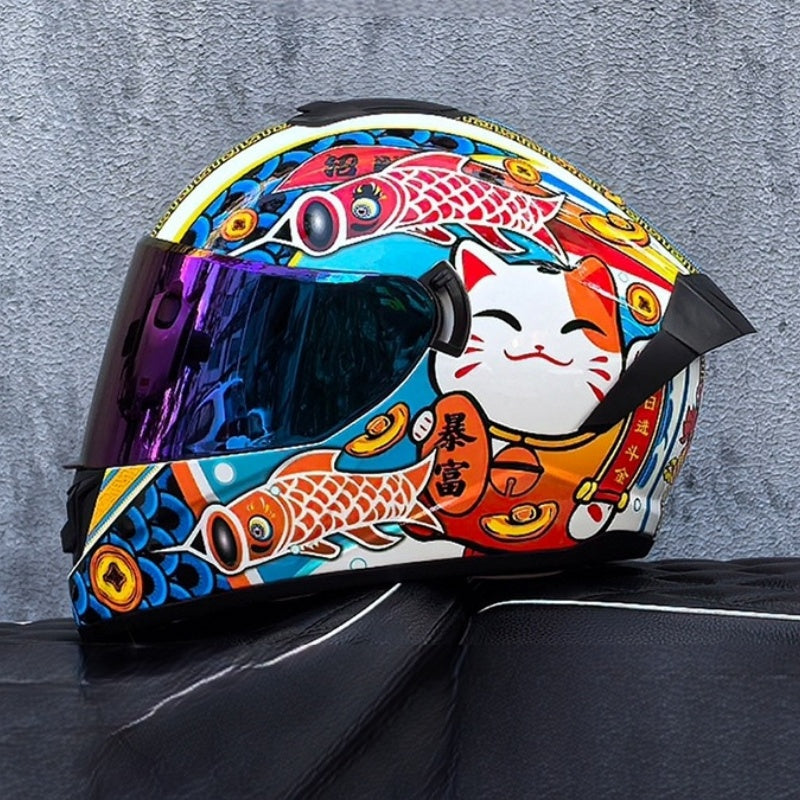 Bluetooth motorcycle helmet with dual visors-I245