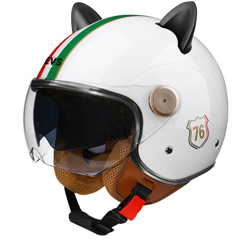 Cute cat ear motorcycle helmet-open design-I70
