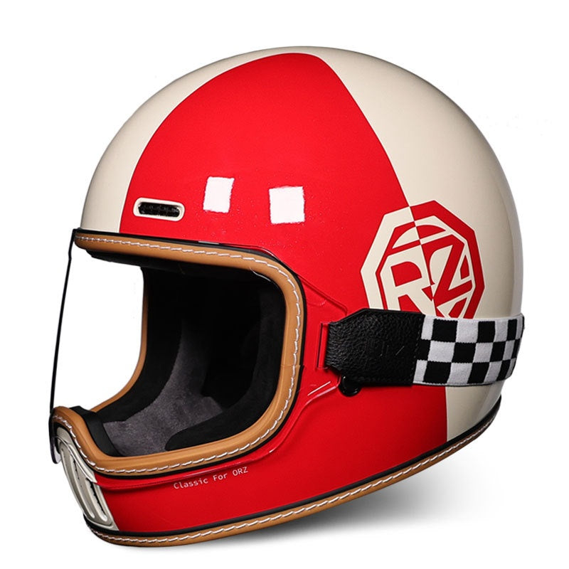 Retro cruiser motorcycle helmet-I218
