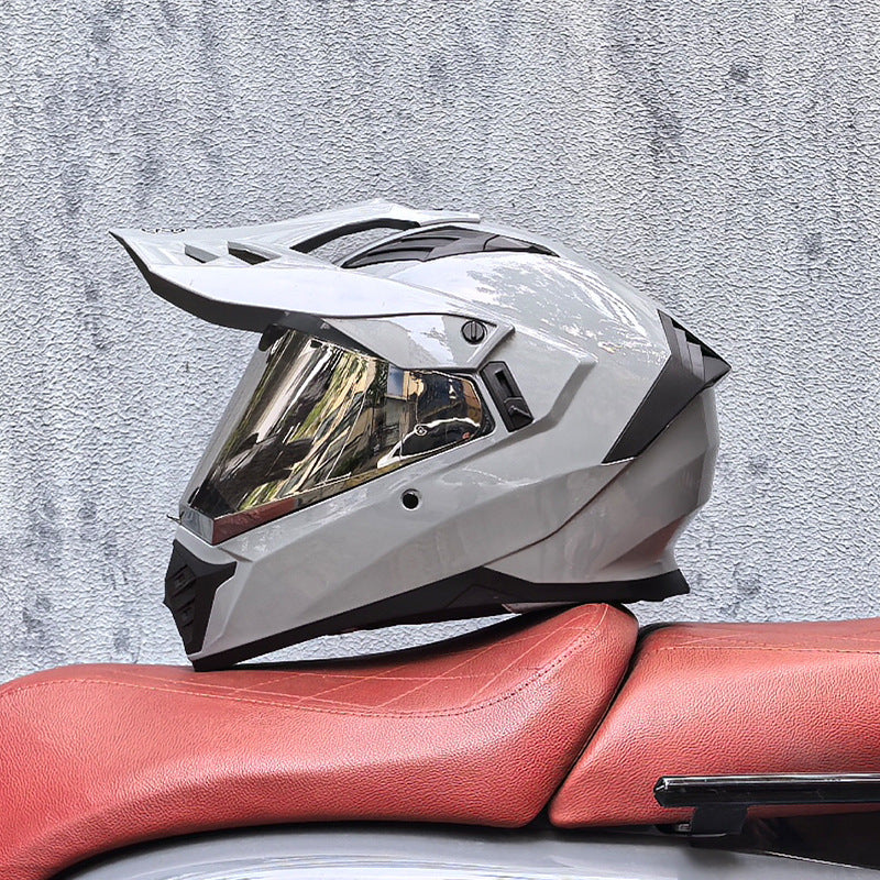 Motorcycle dual-sport helmet-I228