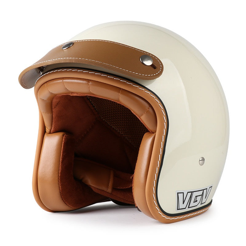 DOT Motorcycle Helmet 3/4 Half Helmet-I17