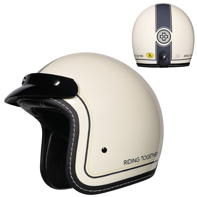 Retro 3/4 Motorcycle Helmet-I242