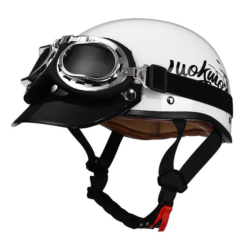 Retro half-helmet, summer travel gear-I18