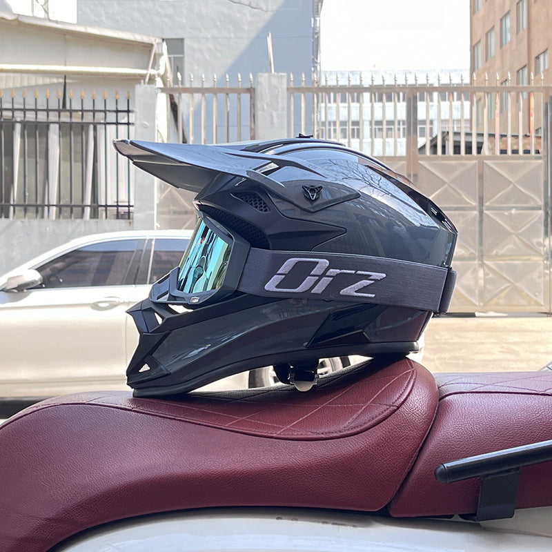 KTVMOTO Off-Road Motocross Helmet with Goggles for Dirt Bike Riding-I257