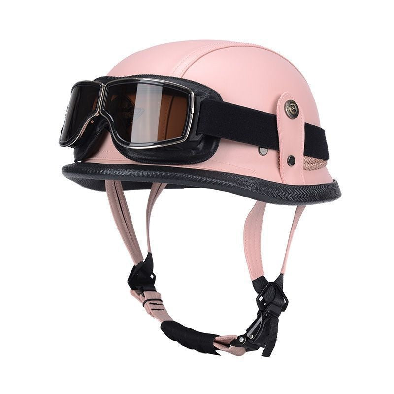 Pedal German Steel Helmet Cruise Retro Half Helmet - I15