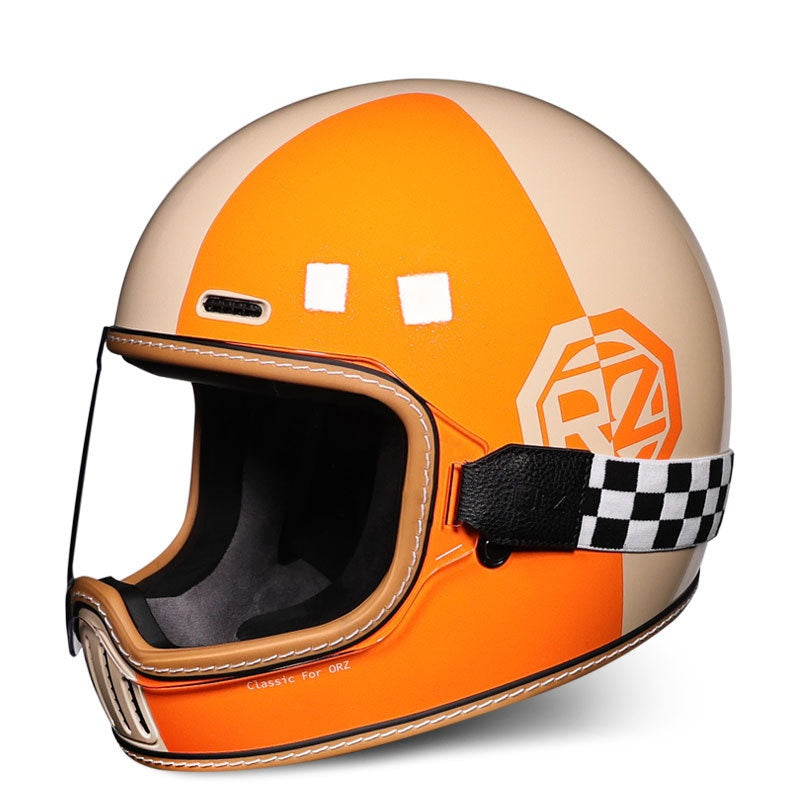 Retro cruiser motorcycle helmet-I218