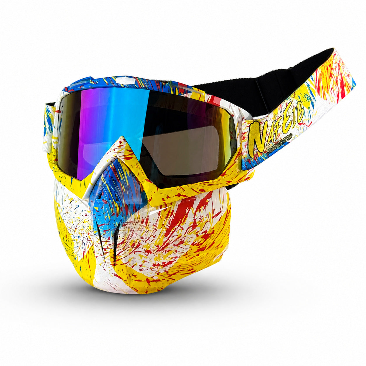 Anti-glare Motorcycle Goggles and Face Mask-H04