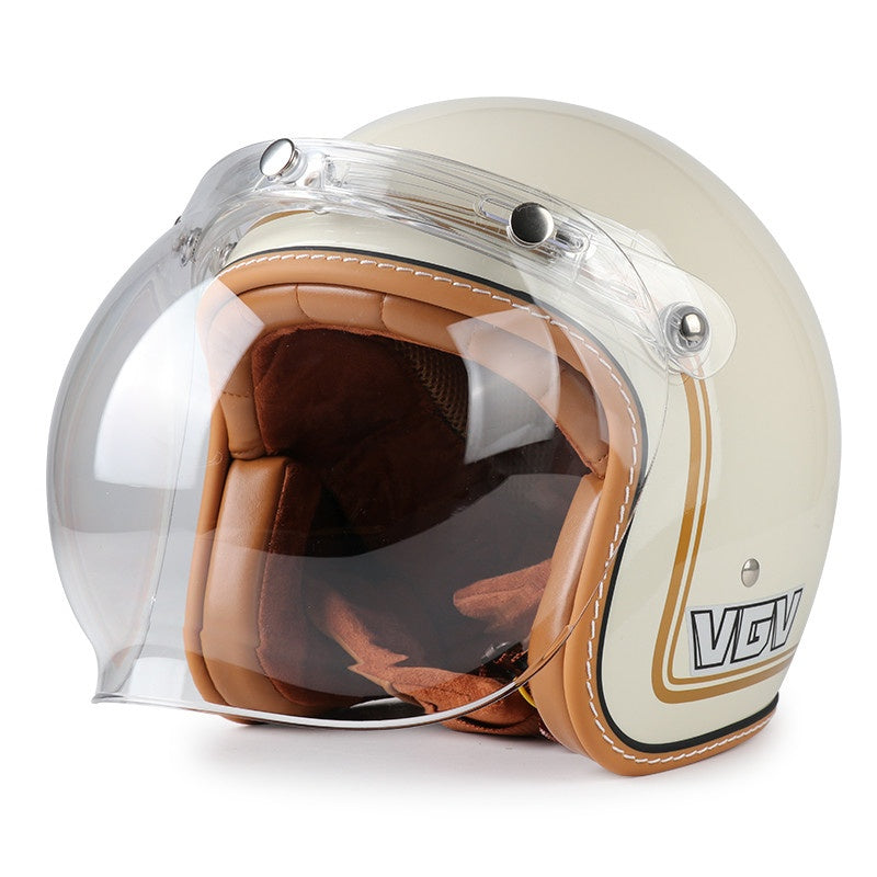 DOT Motorcycle Helmet 3/4 Half Helmet-I17
