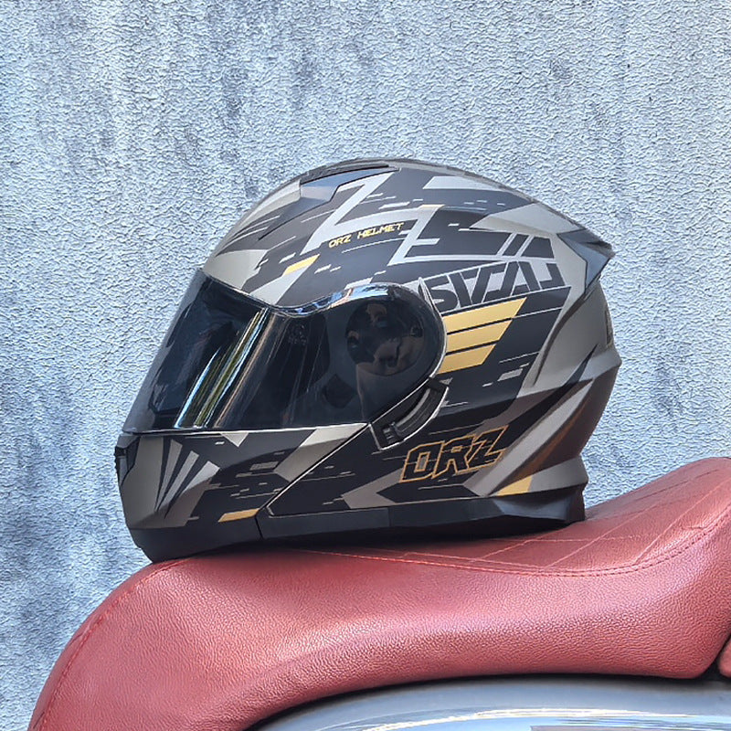 DOT-Certified Flip-Up Motorcycle Racing Helmet-I213