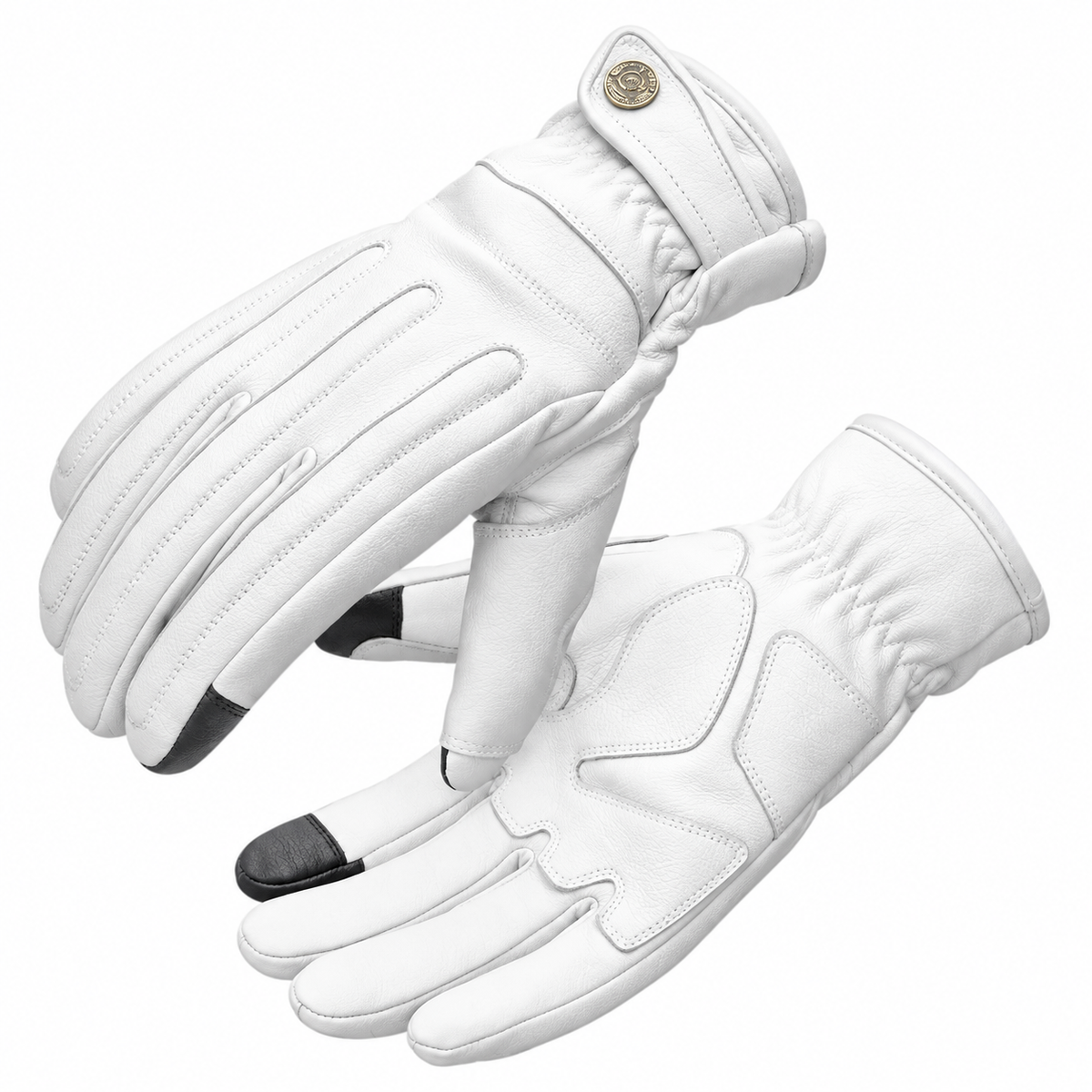 KTVMOTO Vintage Sheepskin Motorcycle Riding Gloves-G103
