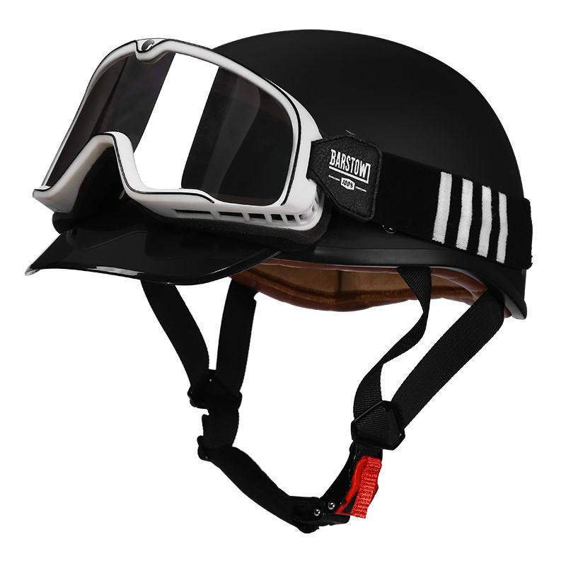 Retro half-helmet, summer travel gear-I18