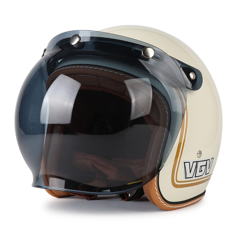 DOT Motorcycle Helmet 3/4 Half Helmet-I17