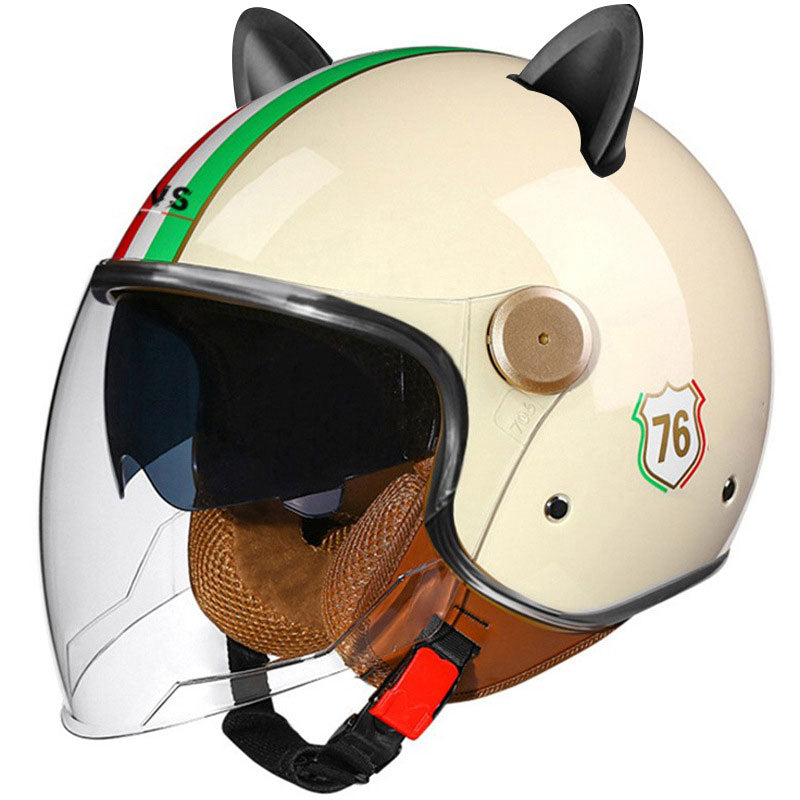 Cute cat ear motorcycle helmet-open design-I70