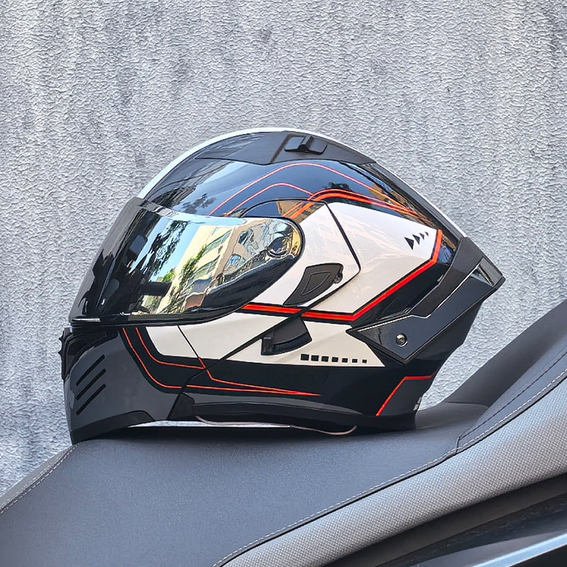 DOT certified motorcycle flip-up helmet-I253