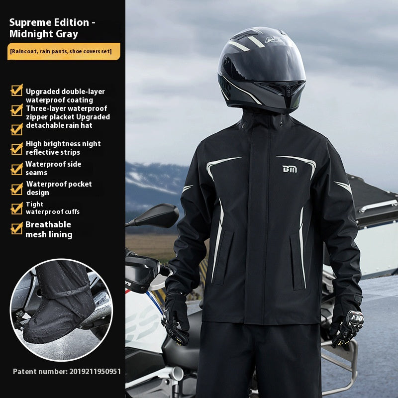 Motorcycle split-style raincoat-C05