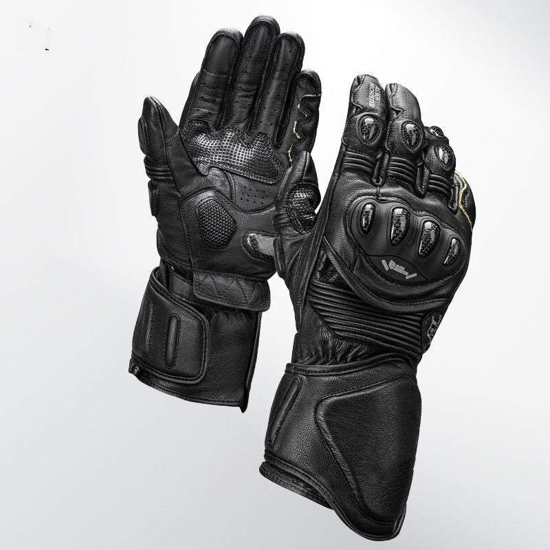 Carbon Fiber Shell Windproof Motorcycle Riding Gloves-GT01