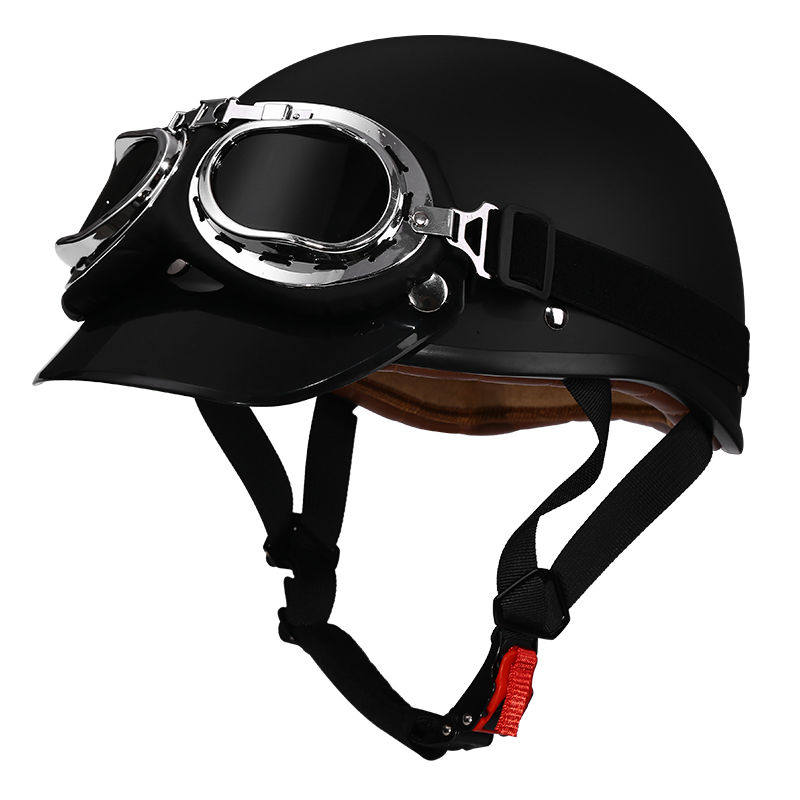 Retro half-helmet, summer travel gear-I18
