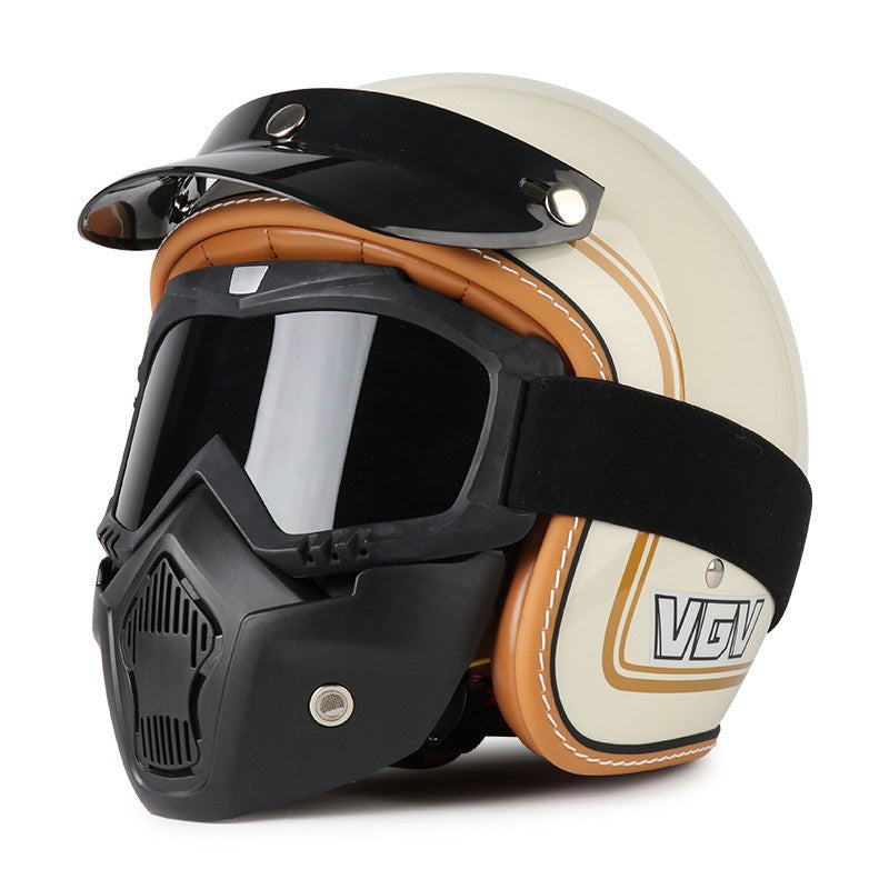DOT Motorcycle Helmet 3/4 Half Helmet-I17
