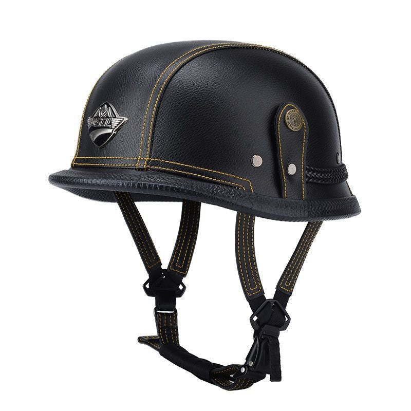 Pedal German Steel Helmet Cruise Retro Half Helmet - I15