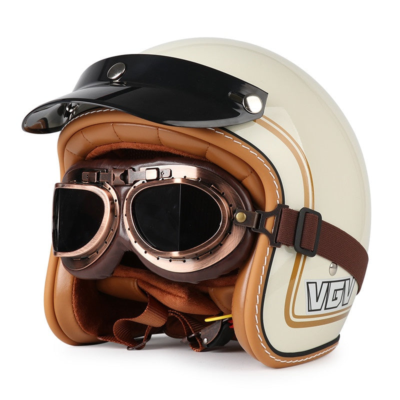 DOT Motorcycle Helmet 3/4 Half Helmet-I17