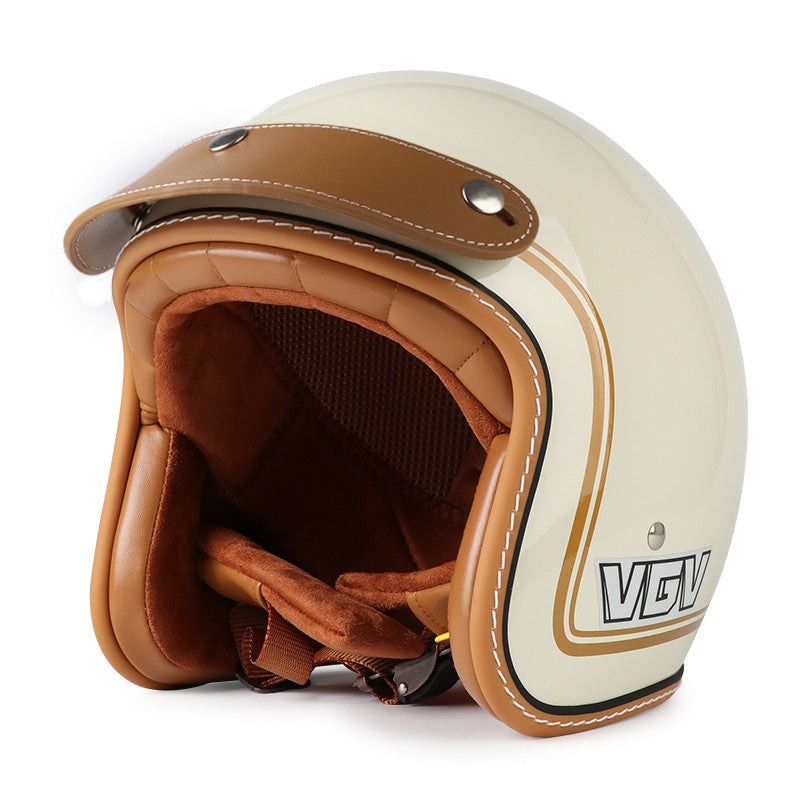 DOT Motorcycle Helmet 3/4 Half Helmet-I17