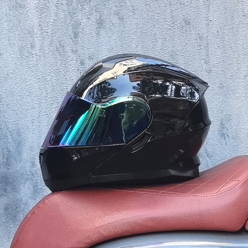 DOT-Certified Modular Motorcycle Helmet with Iridescent Visor-I210