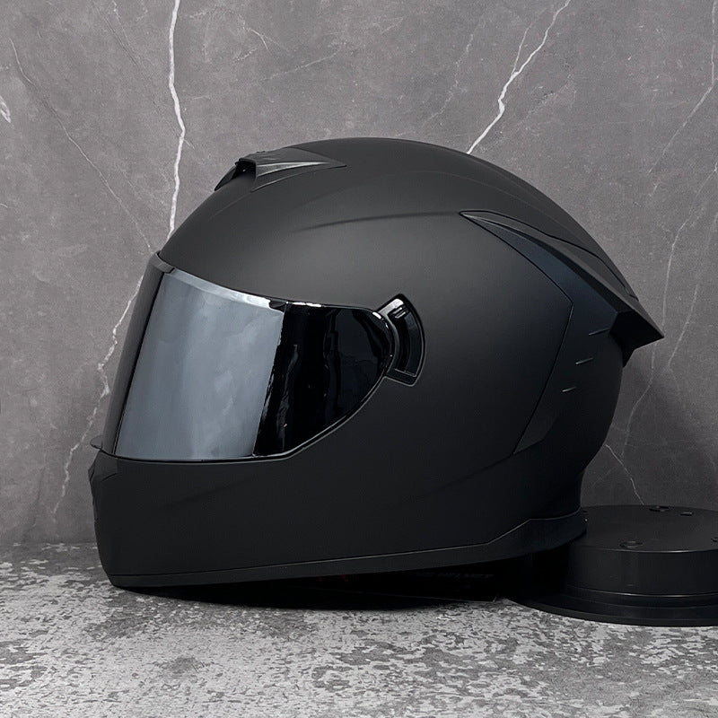 Silver-plated visor for full-face motorcycle helmet-I208