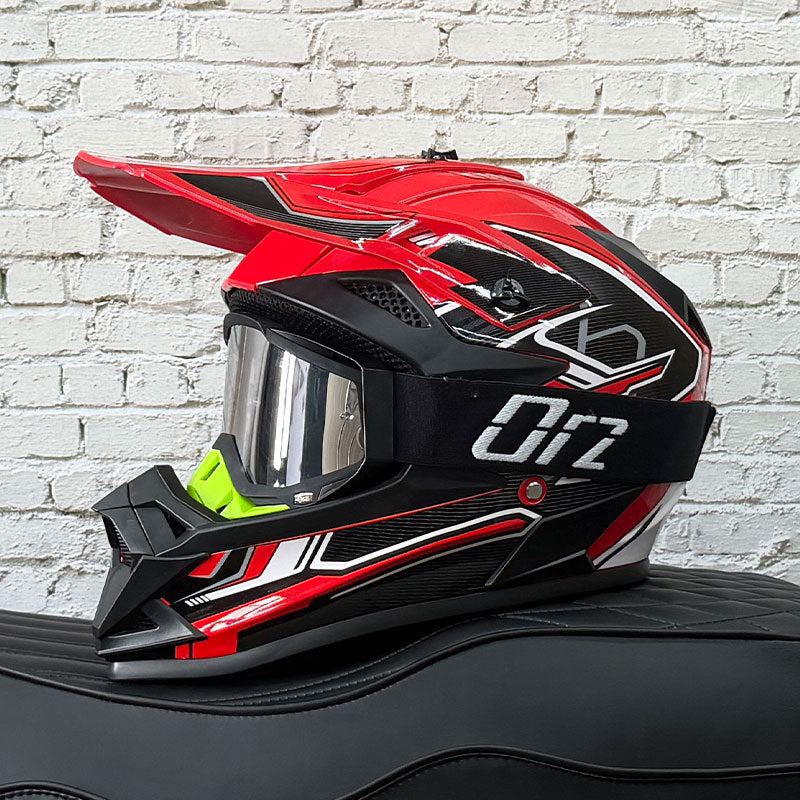 KTVMOTO Off-Road Motocross Helmet with Goggles for Dirt Bike Riding-I255
