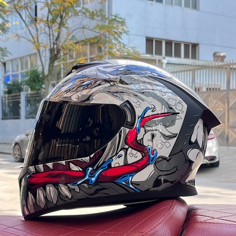 Bluetooth motorcycle helmet with dual visors-I246
