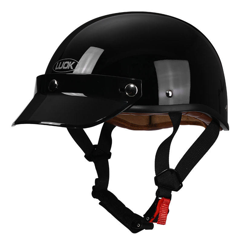 Retro half-helmet, summer travel gear-I18