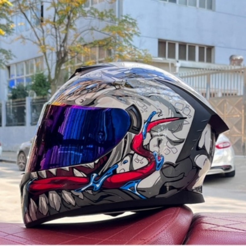 Bluetooth motorcycle helmet with dual visors-I246