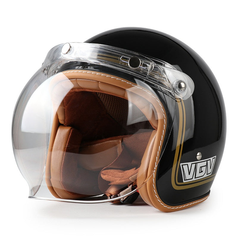 DOT Motorcycle Helmet 3/4 Half Helmet-I17