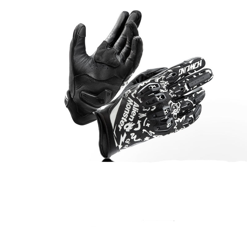 CE certified breathable leather gloves-G19