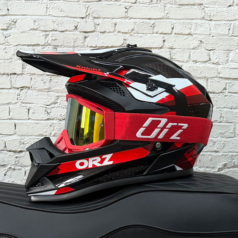 KTVMOTO Off-Road Motocross Helmet with Goggles for Dirt Bike Riding-I255
