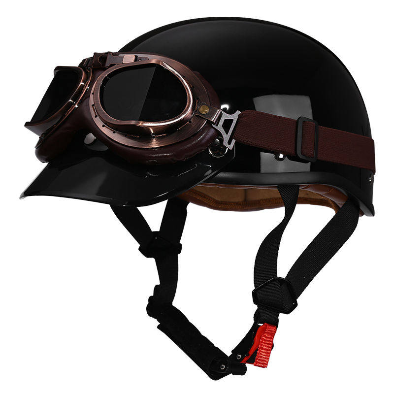 Retro half-helmet, summer travel gear-I18
