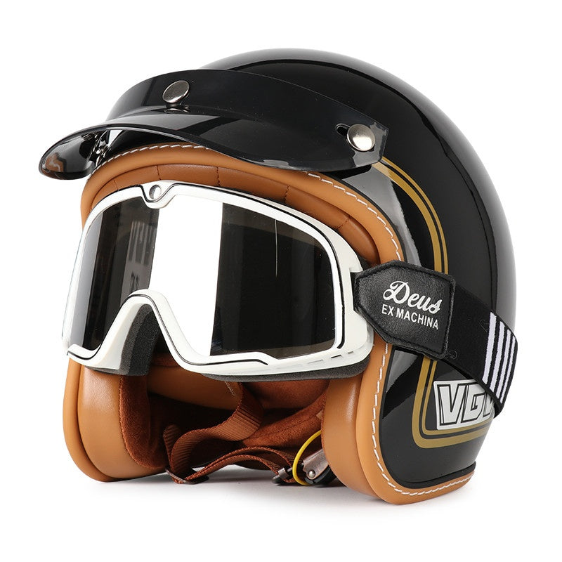 DOT Motorcycle Helmet 3/4 Half Helmet-I17