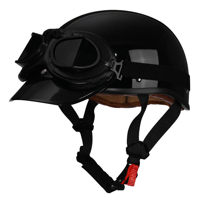 Retro half-helmet, summer travel gear-I18