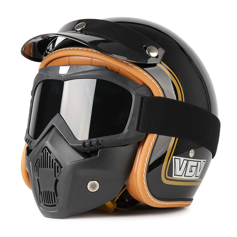 DOT Motorcycle Helmet 3/4 Half Helmet-I17