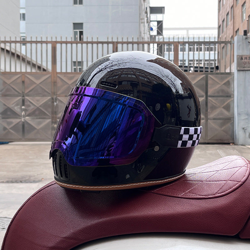 Retro cruiser motorcycle helmet-I218