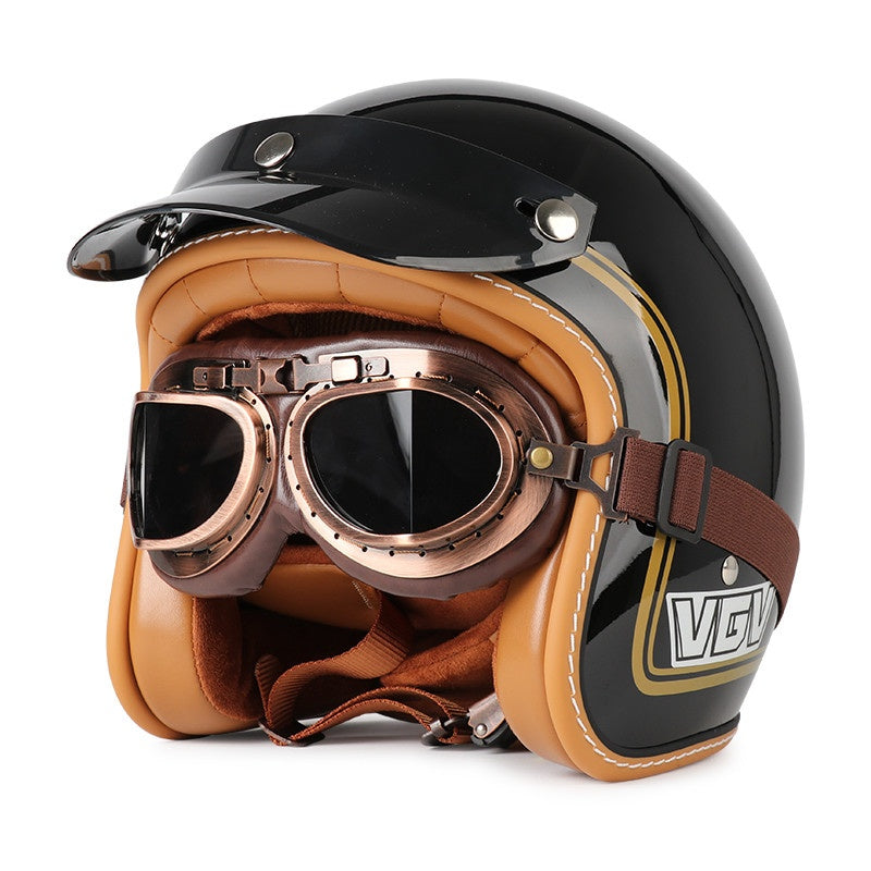 DOT Motorcycle Helmet 3/4 Half Helmet-I17