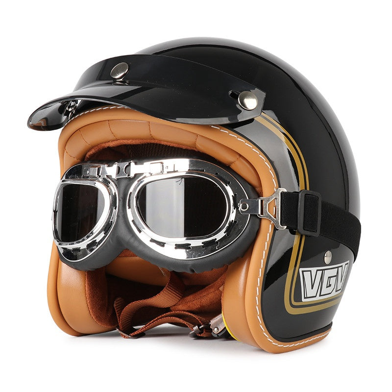 DOT Motorcycle Helmet 3/4 Half Helmet-I17