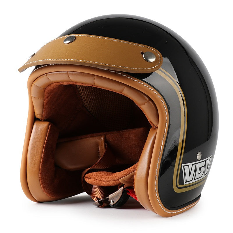 DOT Motorcycle Helmet 3/4 Half Helmet-I17