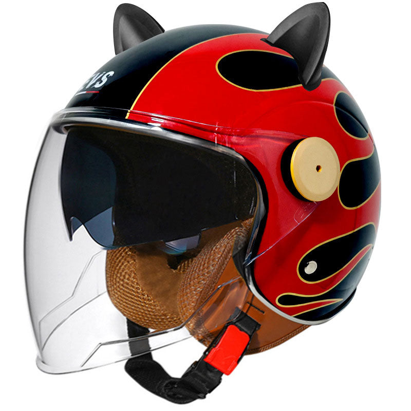 Cute cat ear motorcycle helmet-open design-I70