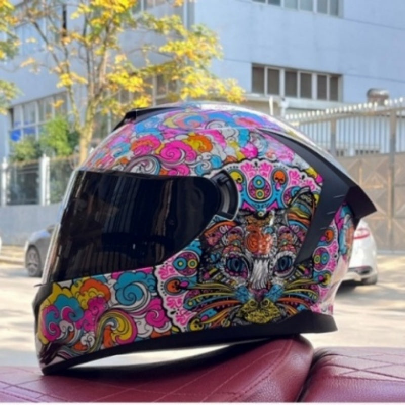 Bluetooth motorcycle helmet with dual visors-I246