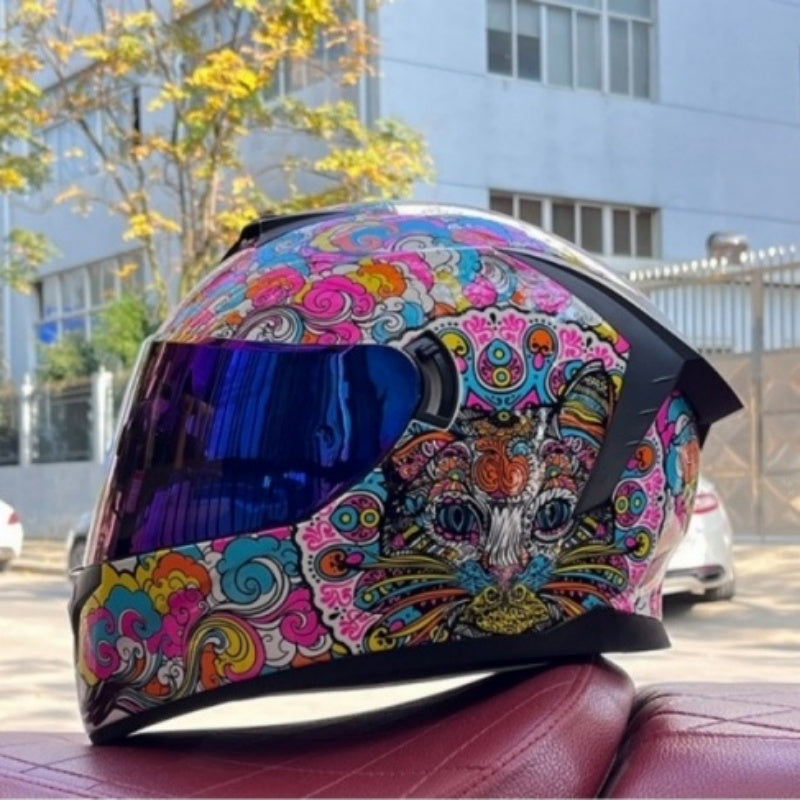 Bluetooth motorcycle helmet with dual visors-I246