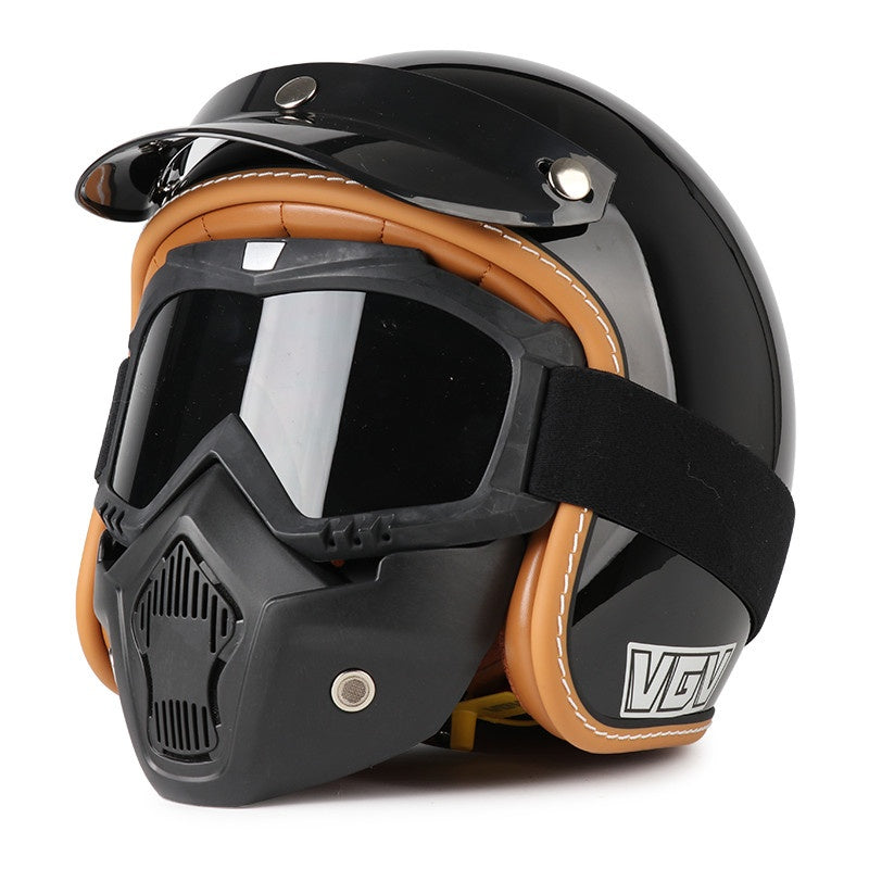 DOT Motorcycle Helmet 3/4 Half Helmet-I17